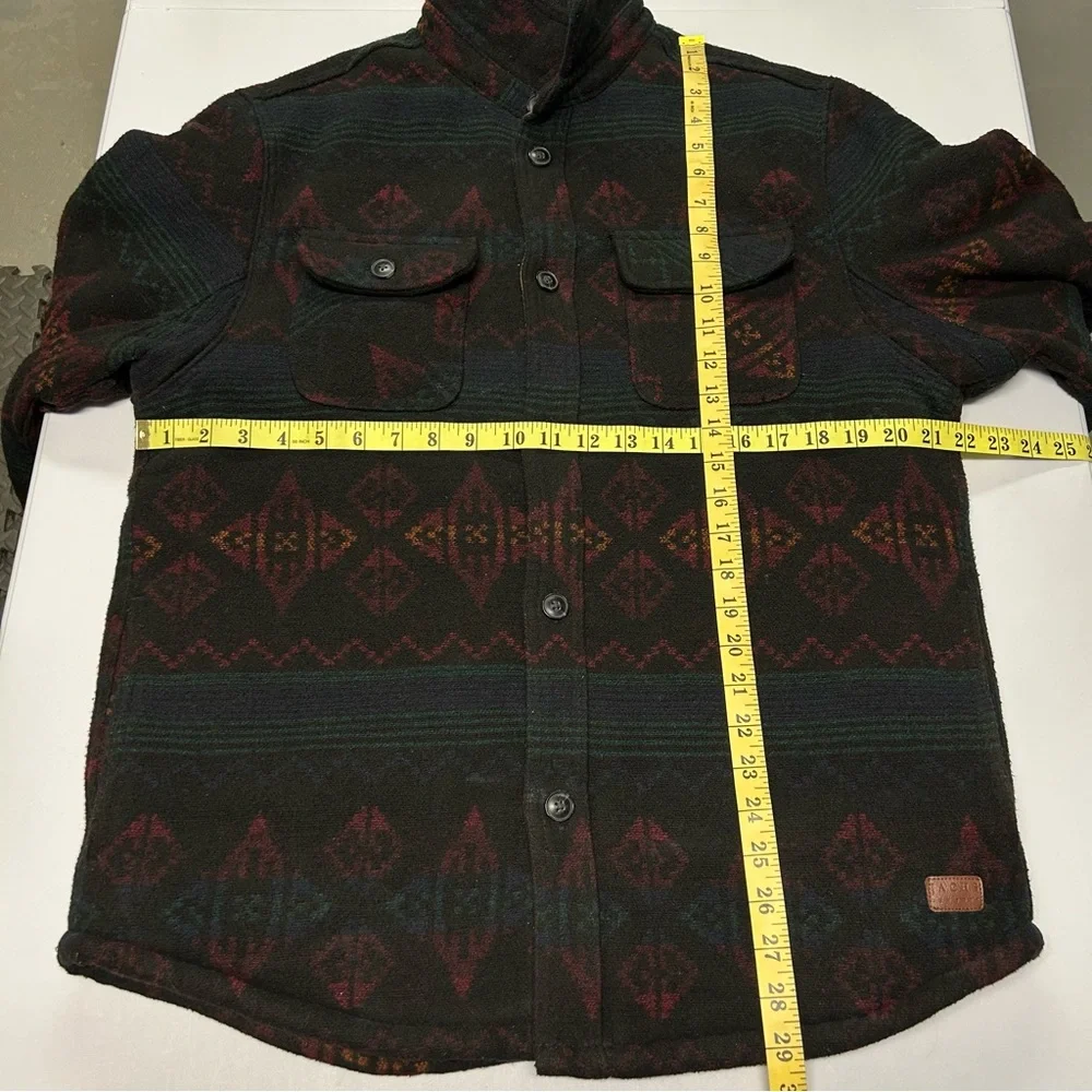 Jachs NY Southwestern Jacket Shacket Mens M Wool‎ Blend Sherpa Aztec Country